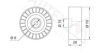 AUDI 03G145276 Deflection/Guide Pulley, v-ribbed belt